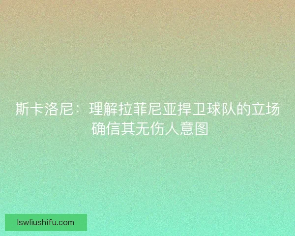 斯卡洛尼：理解拉菲尼亚捍卫球队的立场 确信其无伤人意图
